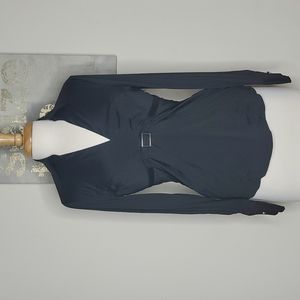 Express V neck long sleeve blouse